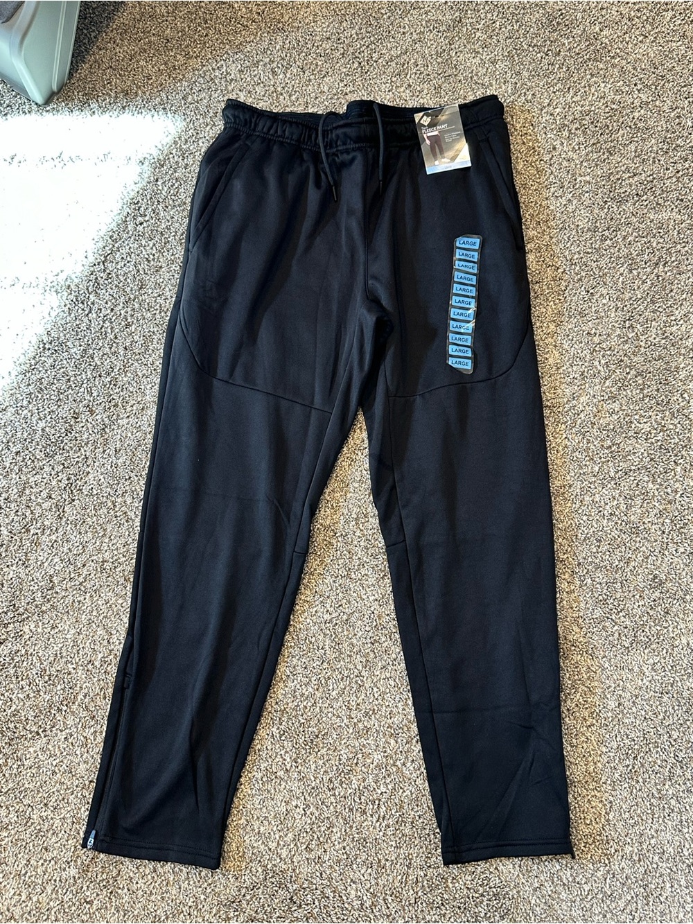 Men's Black Tech Fleece Pant - Athletic Comfort